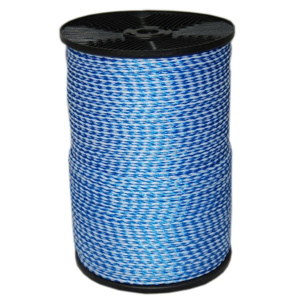 T.W. Evans Cordage Co. 1/4. x 1000 ft. Hollow Braid Polypro Rope Blue and White 27-305 - main